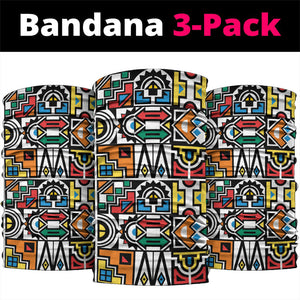 African Geometric Ndebele Patterns Neck Gaiter