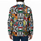 African Geometric Ndebele Patterns Padded Jacket
