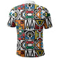 African Geometric Ndebele Patterns Polo Shirt