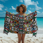 African Geometric Ndebele Patterns Sarong