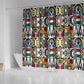 African Geometric Ndebele Patterns Shower Curtain