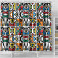 African Geometric Ndebele Patterns Shower Curtain