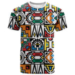 African Geometric Ndebele Patterns T shirt
