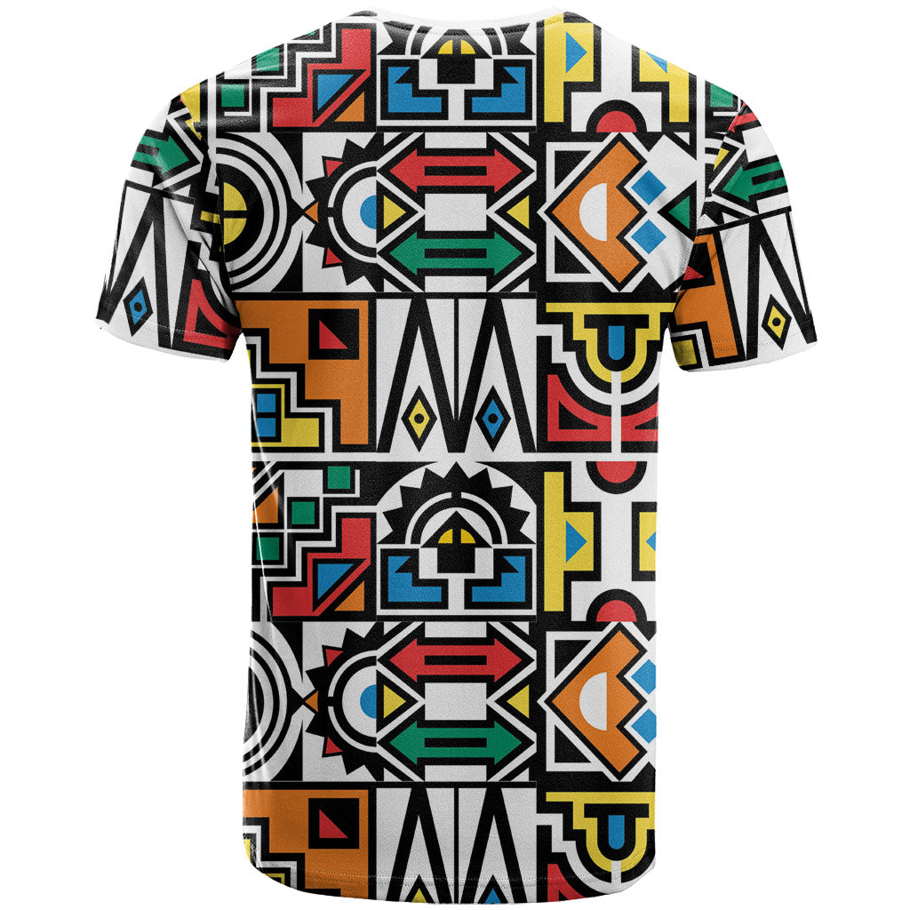 African Geometric Ndebele Patterns T shirt