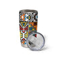 African Geometric Ndebele Patterns Tumbler Cup