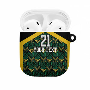Afro-Jamaicans Football Custom AirPods Case Black Ethnic Motifs