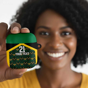 Afro-Jamaicans Football Custom AirPods Case Black Ethnic Motifs