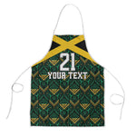 Afro-Jamaicans Football Custom Apron Black Ethnic Motifs