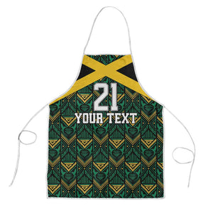 Afro-Jamaicans Football Custom Apron Black Ethnic Motifs