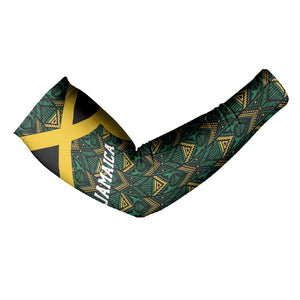 Afro-Jamaicans Football Custom Arm Sleeves Black Ethnic Motifs