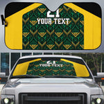 Afro-Jamaicans Football Custom Auto Sun Shade Black Ethnic Motifs