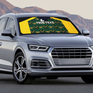 Afro-Jamaicans Football Custom Auto Sun Shade Black Ethnic Motifs