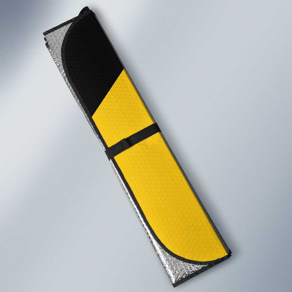 Afro-Jamaicans Football Custom Auto Sun Shade Black Ethnic Motifs