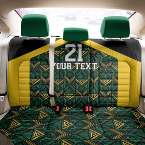 Afro-Jamaicans Football Custom Back Car Seat Cover Black Ethnic Motifs