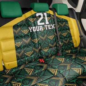 Afro-Jamaicans Football Custom Back Car Seat Cover Black Ethnic Motifs