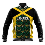 Afro-Jamaicans Football Custom Baseball Jacket Black Ethnic Motifs