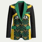 Afro-Jamaicans Football Custom Blazer Black Ethnic Motifs