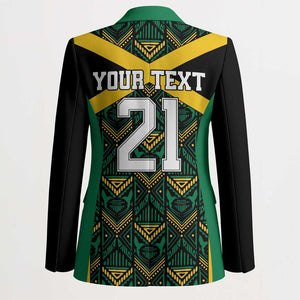 Afro-Jamaicans Football Custom Blazer Black Ethnic Motifs