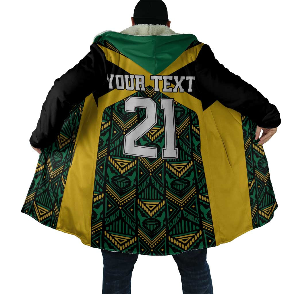 Afro-Jamaicans Football Custom Cloak Black Ethnic Motifs