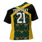 Afro-Jamaicans Football Custom Cross Shoulder Shirt Black Ethnic Motifs
