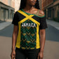 Afro-Jamaicans Football Custom Cross Shoulder Shirt Black Ethnic Motifs