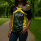 Afro-Jamaicans Football Custom Cross Shoulder Shirt Black Ethnic Motifs
