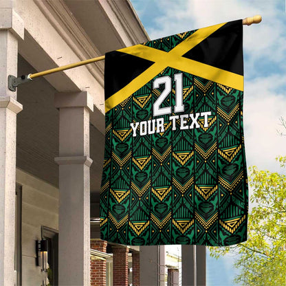 Afro-Jamaicans Football Custom Garden Flag Black Ethnic Motifs