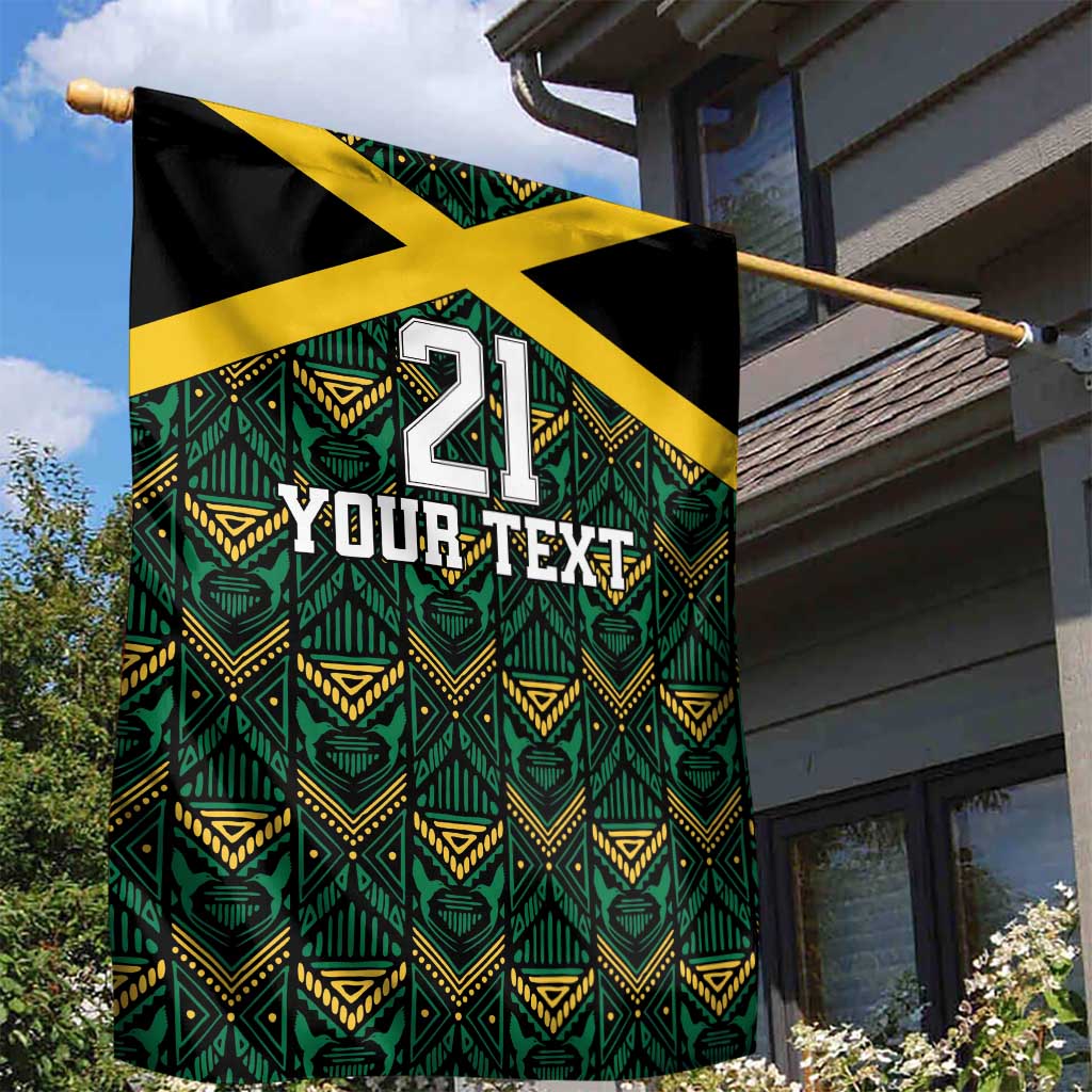 Afro-Jamaicans Football Custom Garden Flag Black Ethnic Motifs