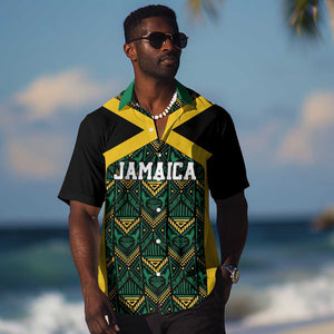 Afro-Jamaicans Football Custom Hawaiian Shirt Black Ethnic Motifs