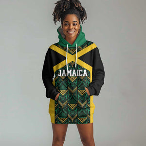 Afro-Jamaicans Football Custom Hoodie Dress Black Ethnic Motifs