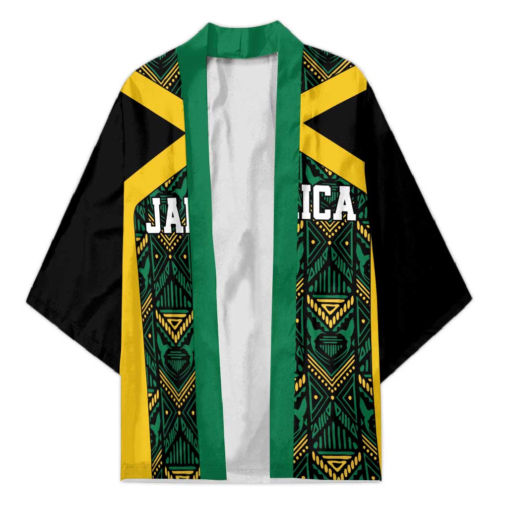 Afro-Jamaicans Football Custom Kimono Black Ethnic Motifs