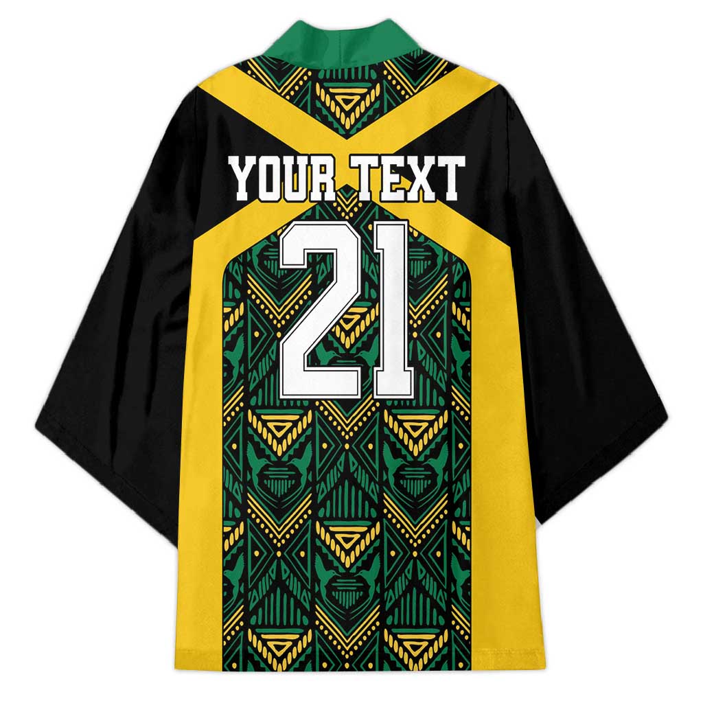 Afro-Jamaicans Football Custom Kimono Black Ethnic Motifs