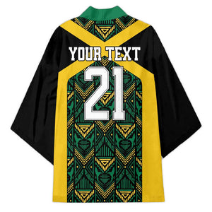 Afro-Jamaicans Football Custom Kimono Black Ethnic Motifs