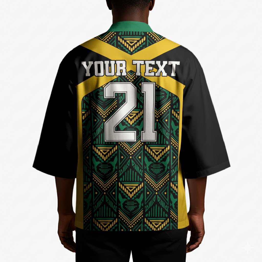 Afro-Jamaicans Football Custom Kimono Black Ethnic Motifs