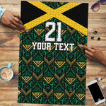 Afro-Jamaicans Football Custom Puzzle Black Ethnic Motifs