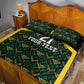 Afro-Jamaicans Football Custom Quilt Bed Set Black Ethnic Motifs
