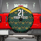 Afro-Jamaicans Football Custom Spare Tire Cover Black Ethnic Motifs