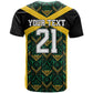 Afro-Jamaicans Football Custom T shirt Black Ethnic Motifs