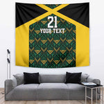 Afro-Jamaicans Football Custom Tapestry Black Ethnic Motifs