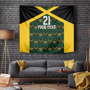 Afro-Jamaicans Football Custom Tapestry Black Ethnic Motifs