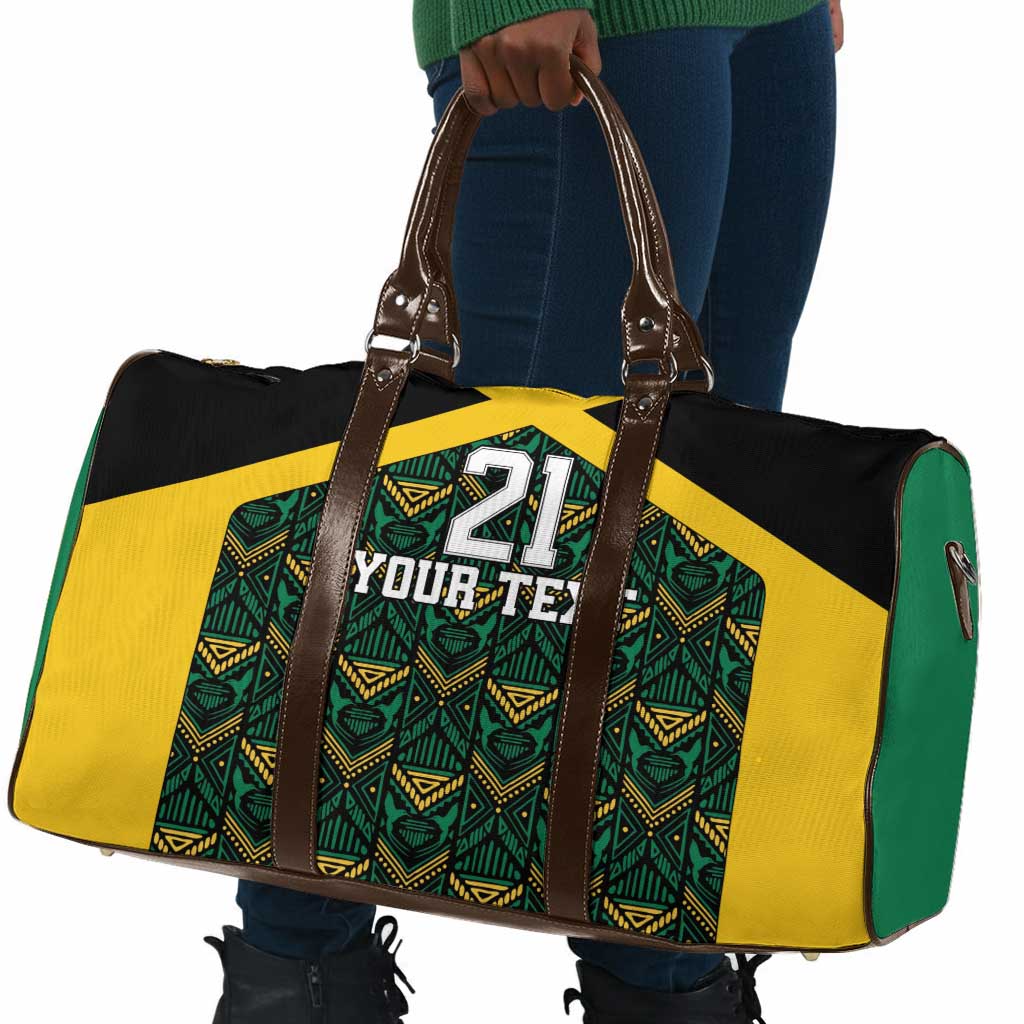 Afro-Jamaicans Football Custom Travel Bag Black Ethnic Motifs