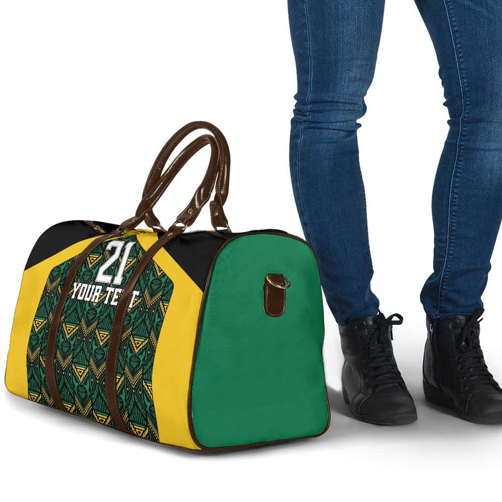 Afro-Jamaicans Football Custom Travel Bag Black Ethnic Motifs