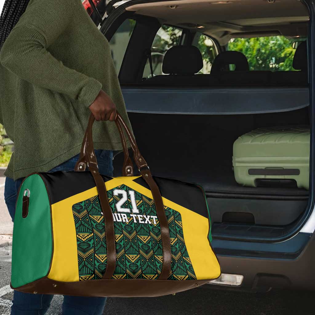 Afro-Jamaicans Football Custom Travel Bag Black Ethnic Motifs