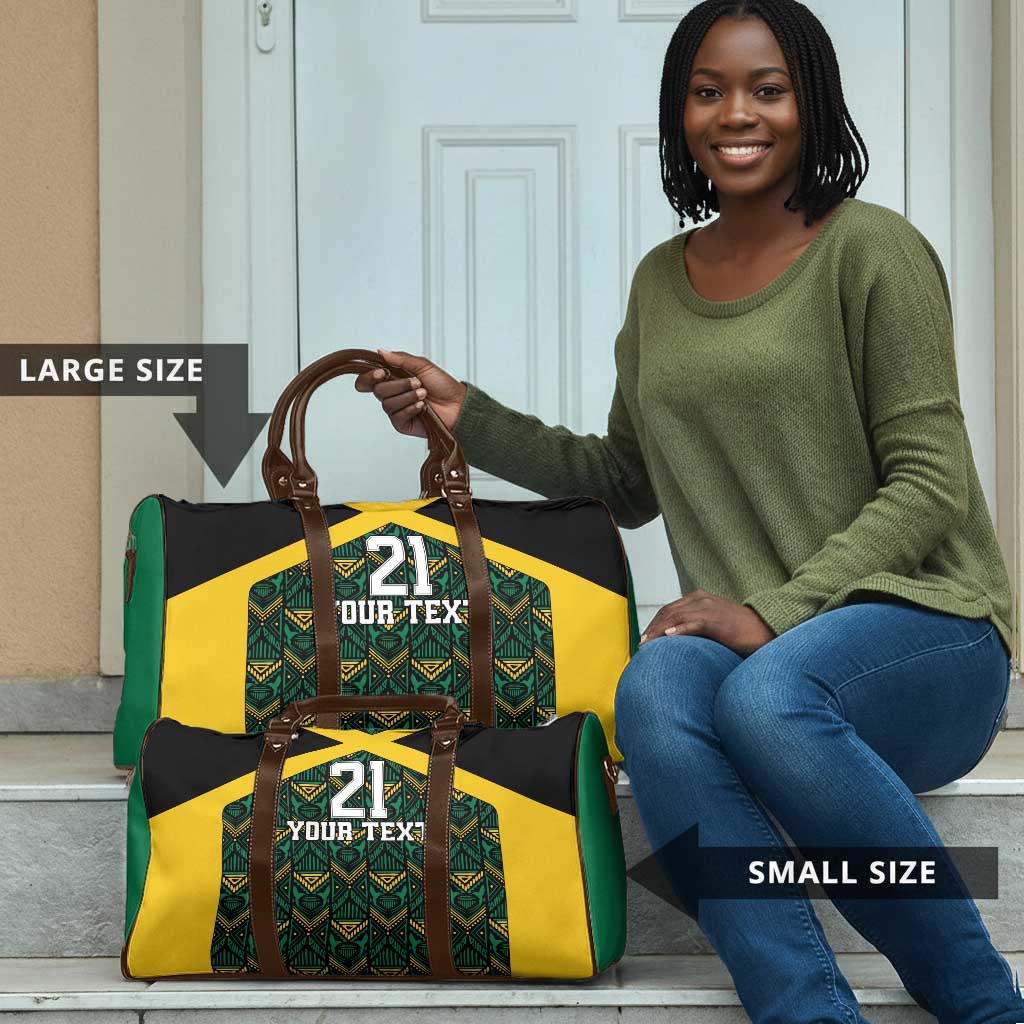 Afro-Jamaicans Football Custom Travel Bag Black Ethnic Motifs