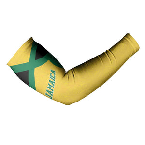 Afro-Jamaicans Football Custom Arm Sleeves Gold Ethnic Motifs