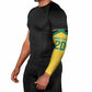 Afro-Jamaicans Football Custom Arm Sleeves Gold Ethnic Motifs