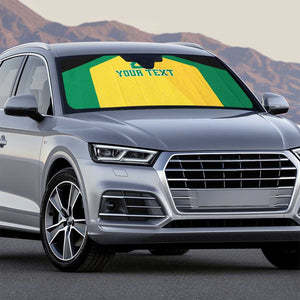 Afro-Jamaicans Football Custom Auto Sun Shade Gold Ethnic Motifs