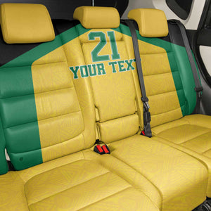 Afro-Jamaicans Football Custom Back Car Seat Cover Gold Ethnic Motifs