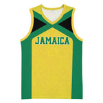 Afro-Jamaicans Football Custom Basketball Jersey Gold Ethnic Motifs LT9