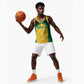 Afro-Jamaicans Football Custom Basketball Jersey Gold Ethnic Motifs LT9